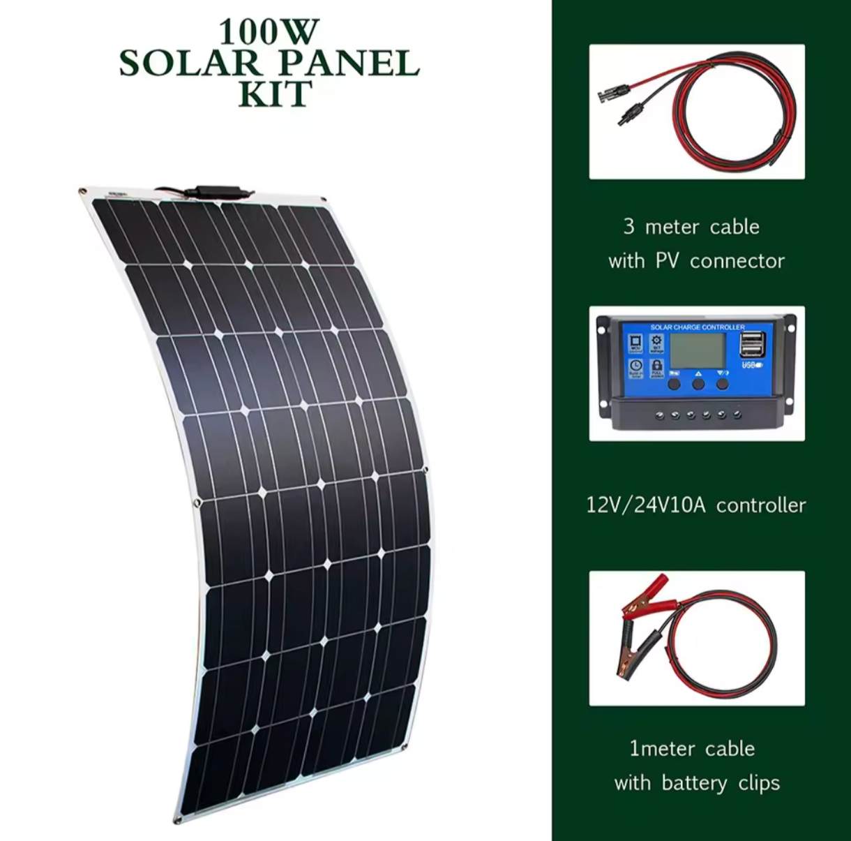 Panneau solaire Souple 100W